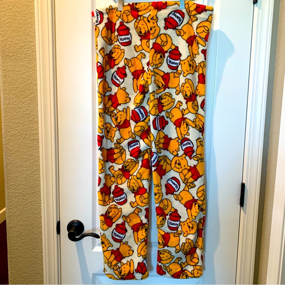 DISNEY Winnie The Pooh Fleece Lounge Pants XL Youth - Picture 6 of 8